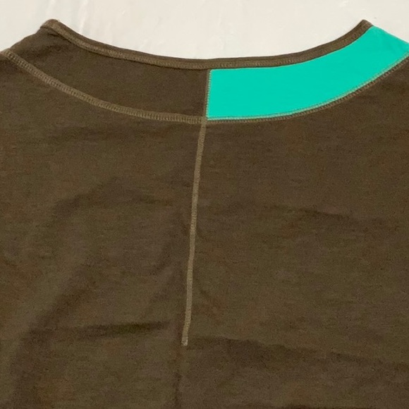 Spyder SLUB ATHLETIC TOP - Brown/Aqua - Picture 5 of 12